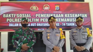Menyambut HUT Bhayangkara, Polres dan Pemkab Boltim Gelar Baksos