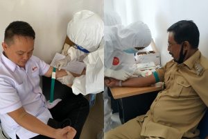 Pimpinan DPRD dan Bupati Boltim Jalani Rapid Test