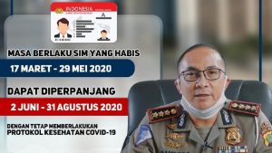 Polisi Beri Dispensasi Perpanjangan SIM Mati Hingga 31 Agustus