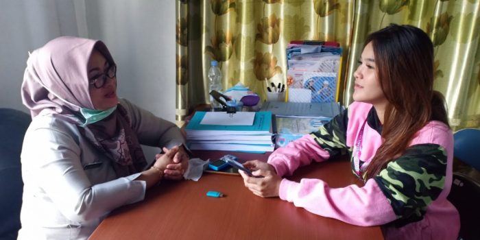 Nanda wartawaan mediasatu.co menyambangi Kabid PFM Ni'ma Mokoagow
