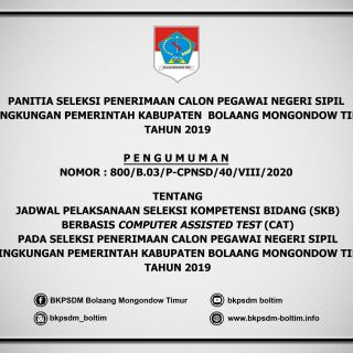 BKPSDM Boltim Gelar SKB di BKN Manado 13 September
