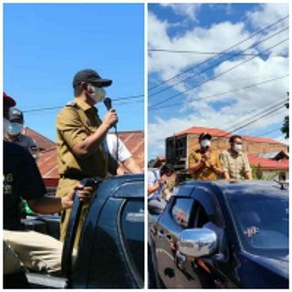 Perang Lawan Corona, Bupati dan Wakil Bupati Turun Langsung ke Jalan