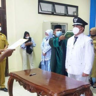 Wakil Bupati Boltim Lantik Pj Sangadi Bongkudai