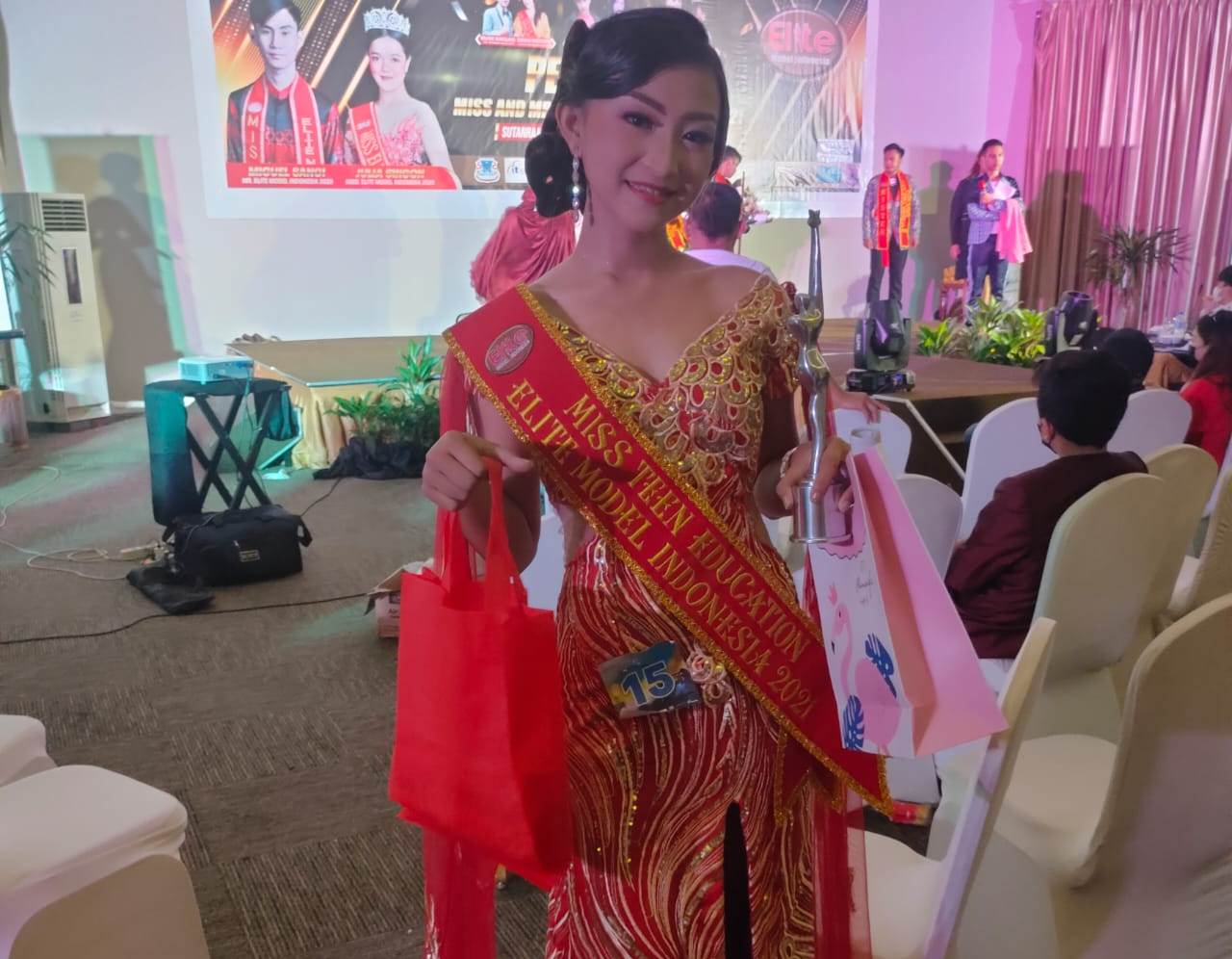 Qinanti Kandoli Raih Juara 2 Pemilihan Miss dan Mister Elite Model Indonesia 2021