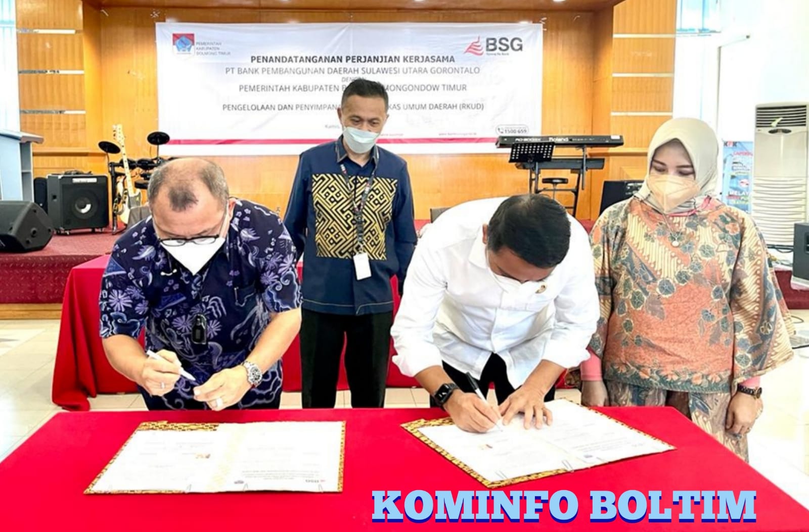 Bupati Boltim, Sam Sachrul Mamonto, tandatangani kerjasama dengan PT Bank SulutGo.