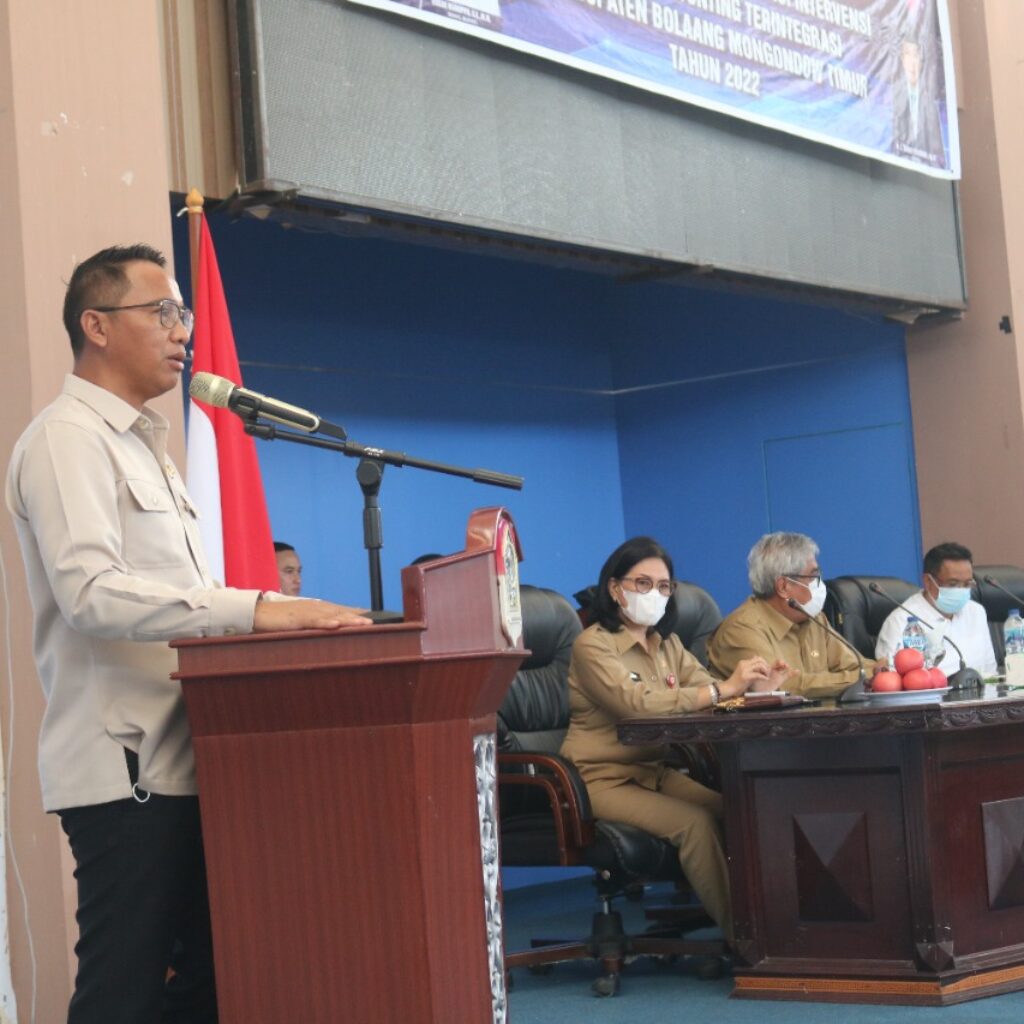 Bupati Boltim Sam Sachrul Mamonto, Buka Kegiatan Stunting