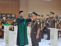 Kajati Sulut Lantik 8 Pejabat, Agus Tri Hartono Kajari baru Bolmong Utara